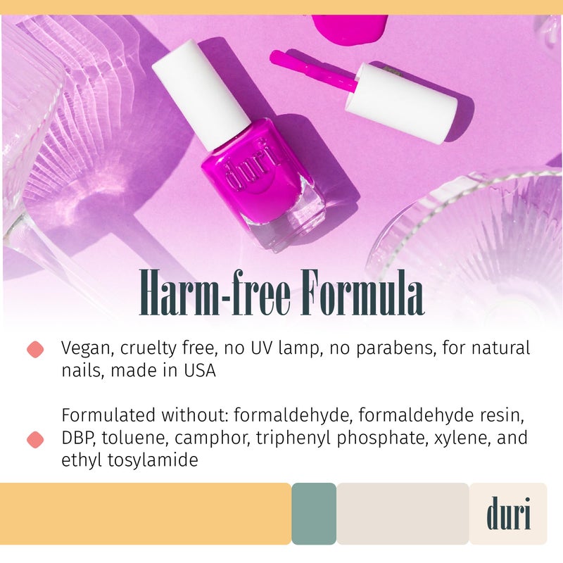 duri 156N Orchid - Neon Purple Nail Polish, Matte Finish, Quick Drying, 0.45 Fl Oz - Image 4